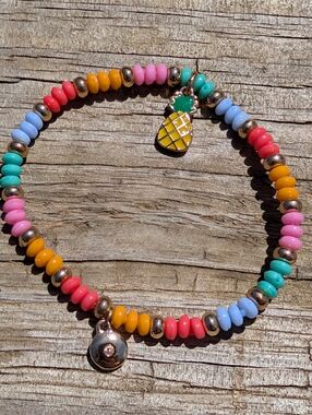 Crewcuts J Crew Factory Pineapple Charm Bead Bracelet Kids